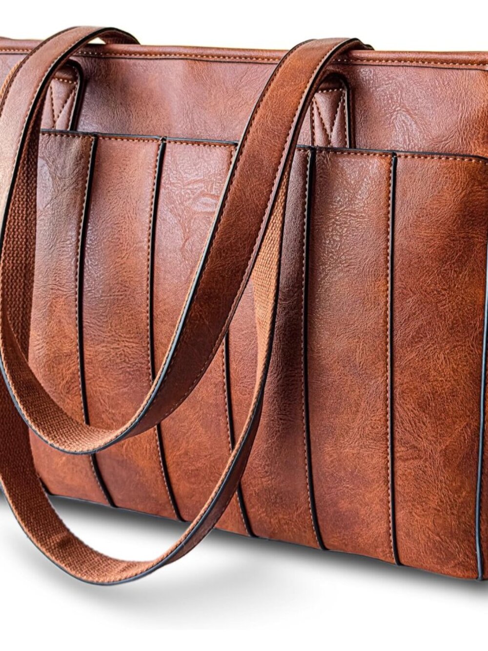 Laptop Bag for Women - 14" Vegan Leather Computer Bags for Laptops for Women - P